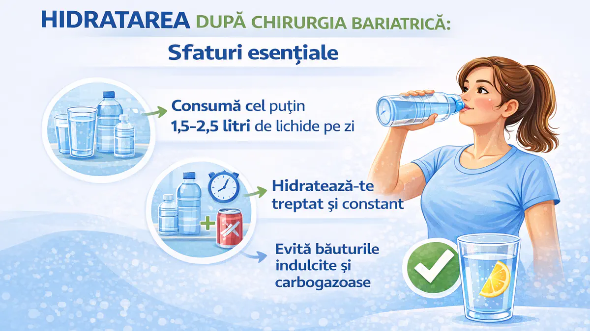Hidratarea după chirurgia bariatrică: Sfaturi esențiale